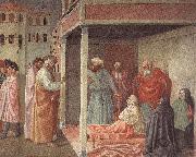 MASOLINO da Panicale Healing of the Cripple and Raising of Tabatha oil painting on canvas